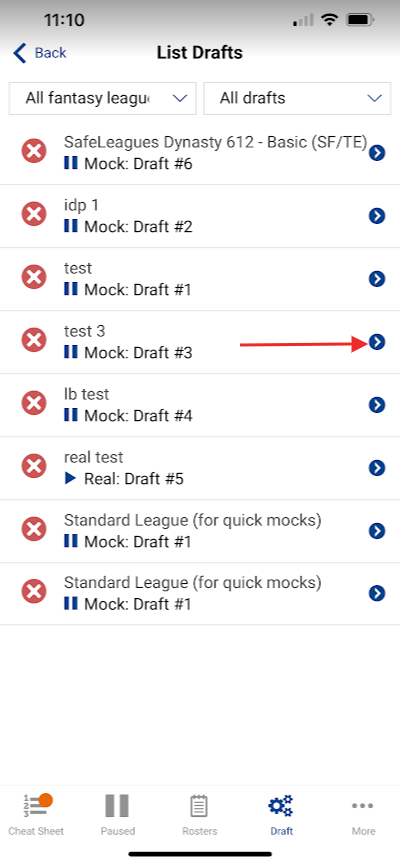 How To Create A Cheatsheet Within The Draft Dominator Mobile App –  Footballguys.com